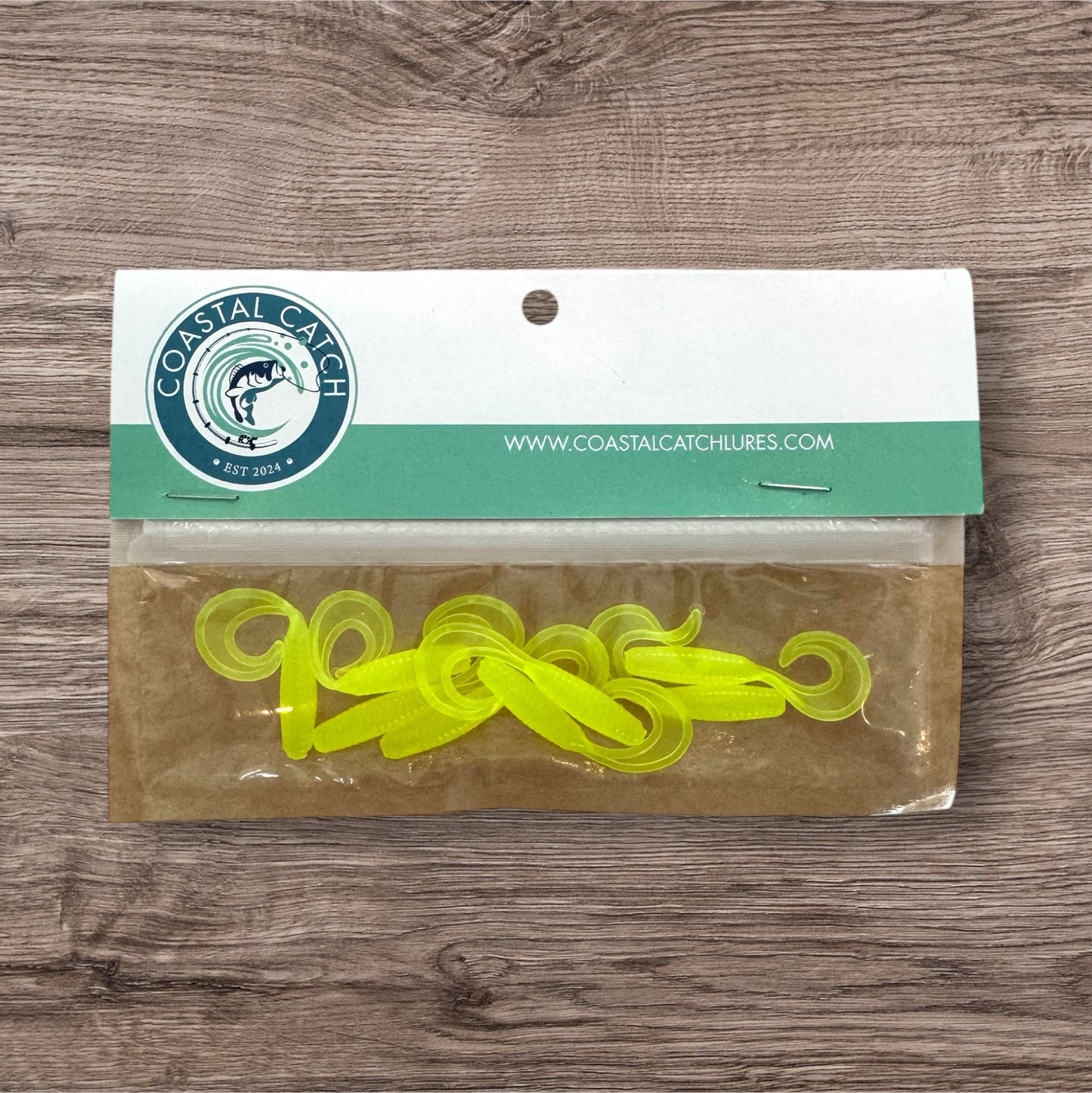 Tiny Twister - 2" Grub - Chartreuse