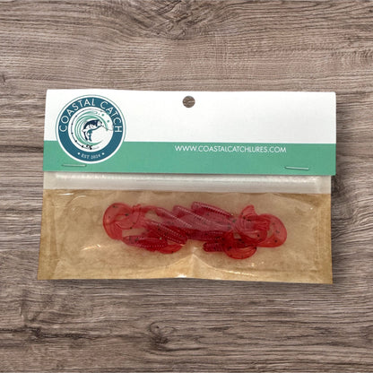 Tiny Twister - 2" Grub - Watermelon Red